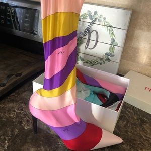 Emilio Pucci Nylon Stretch Boot